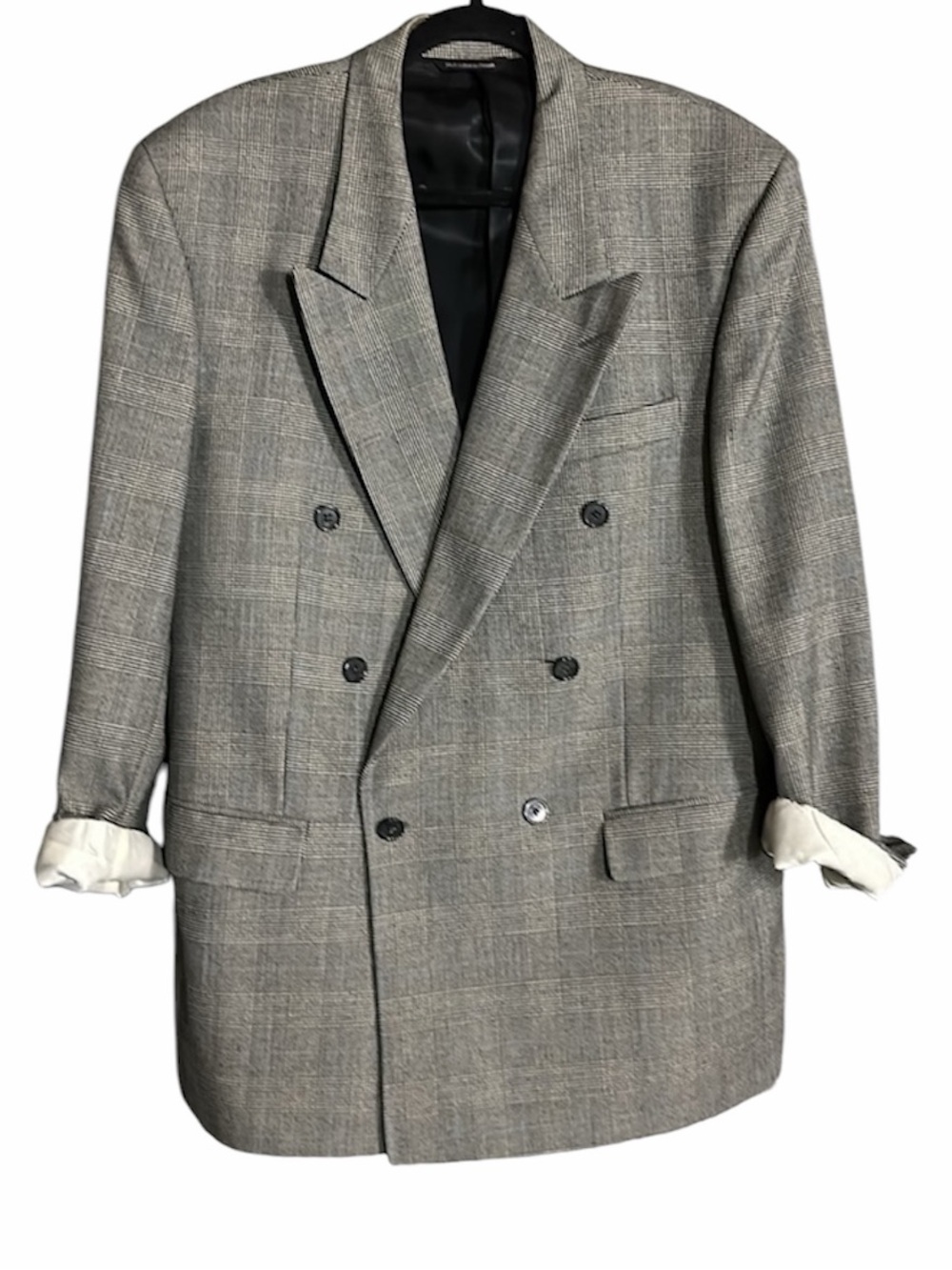 Oversized Wool Men’s Blazer, Fits XL